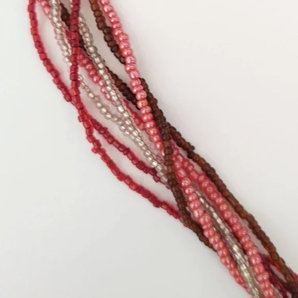 Red glass pendant necklace - Picture 7 of 7